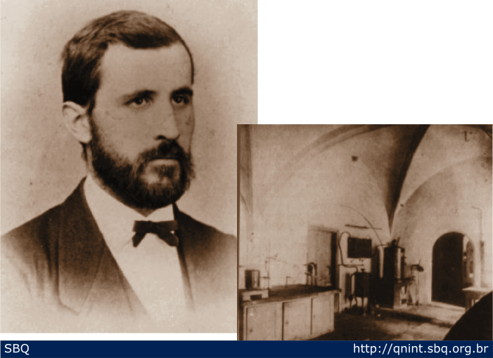 Figura 2: Friedrich Miescher e seu laboratório, onde realizou as purificações e descobriu a nucleína. 