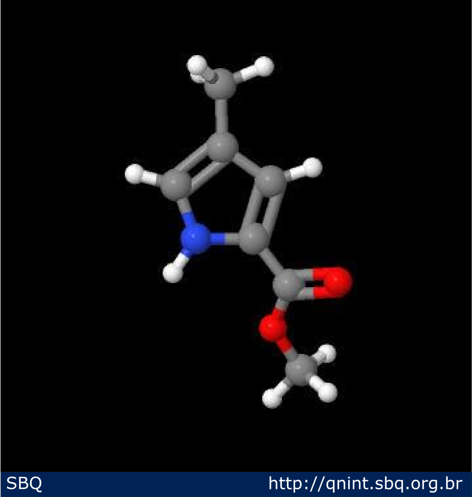 Mol&eacute;cula de 4-metilprirrol-2-carboxilato de metila